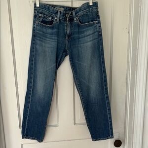 Ag Adriano Goldschmied Blue Straight Jeans Vintage Style